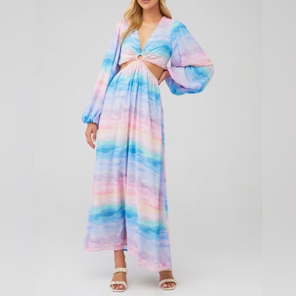 SHOW ME YOUR MUMU GO OUT CUT OUT MAXI DRESS Size S - Picture 1 of 7